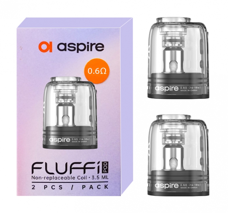 Aspire Fluffi 2 pods 0.6 without drip tip - 3.5ml | Esmoker.BG