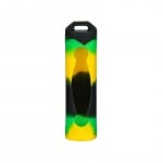Silicone case for 20700 / 21700 Battery - black, green and yellow mix
