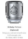 SMOK V8 Baby-T6 Sextuple Core изп. глава - 0.2 ома Изображение 2